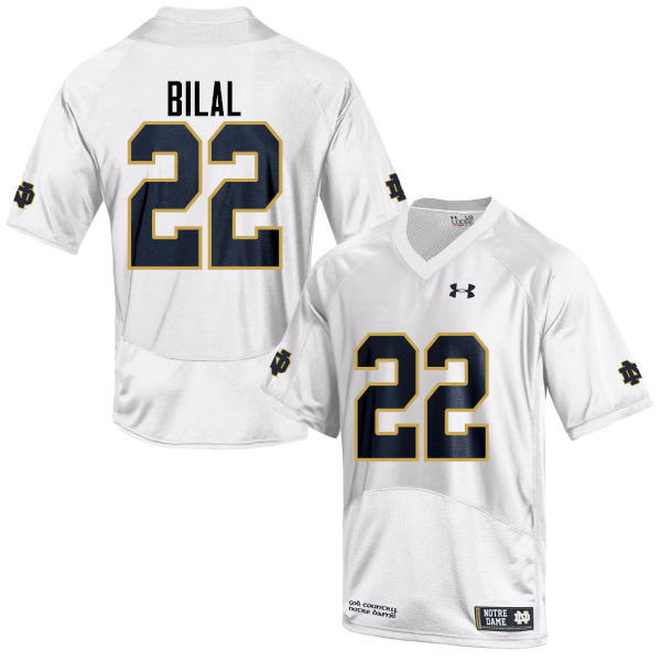 Men #22 Asmar Bilal Notre Dame Fighting Irish College Football Jerseys-White